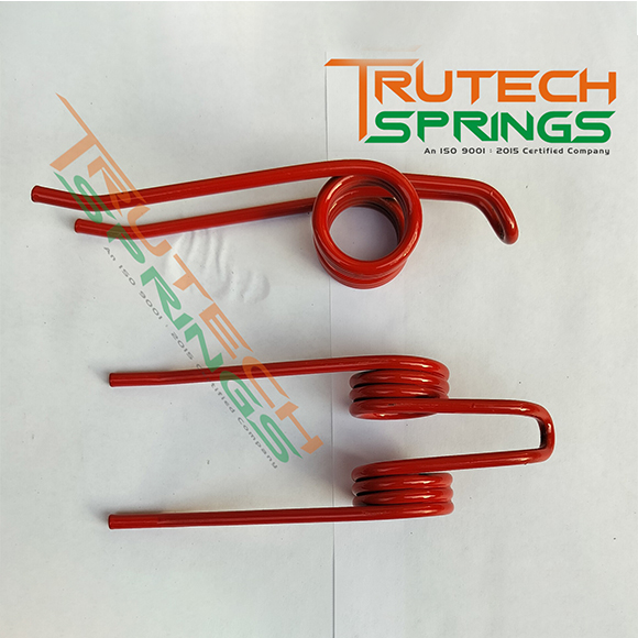 Excellent Quality Heavy Duty 5.50mm Baler Spocks Springs For Redlands – Red Powder Coated